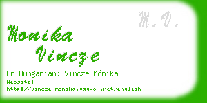 monika vincze business card