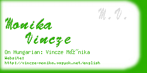 monika vincze business card